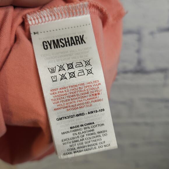 Gymshark Women's Bold Drop Arm Tank Pink Size M Fitness Sleeveless Top - Picture 5 of 5